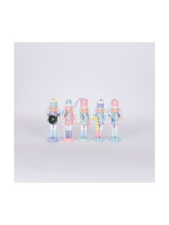 Χριστουγεννιάτικος Κρεμαστός Καρυοθραύστης Σετ 5τμχ